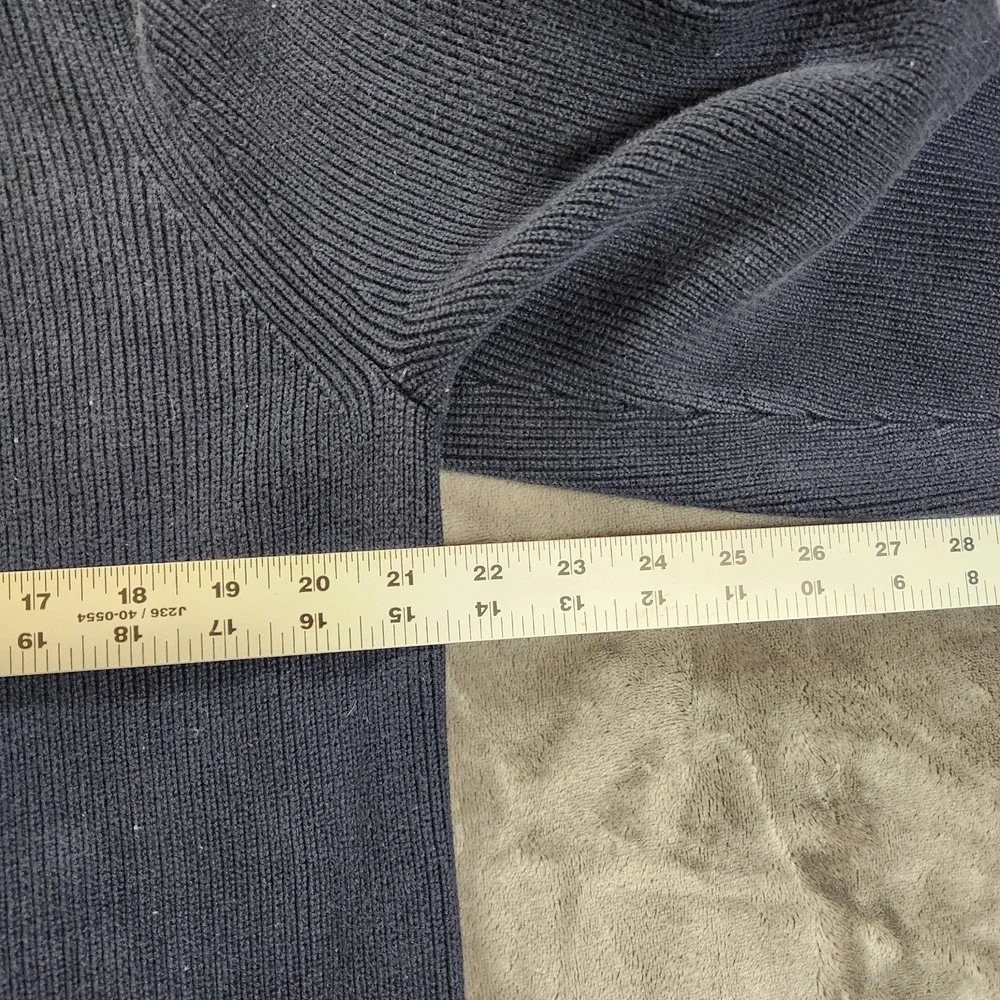 Banana Republic Sweater Mens Blue Full‎ Zip Cardigan Supima Cotton Ribbed
